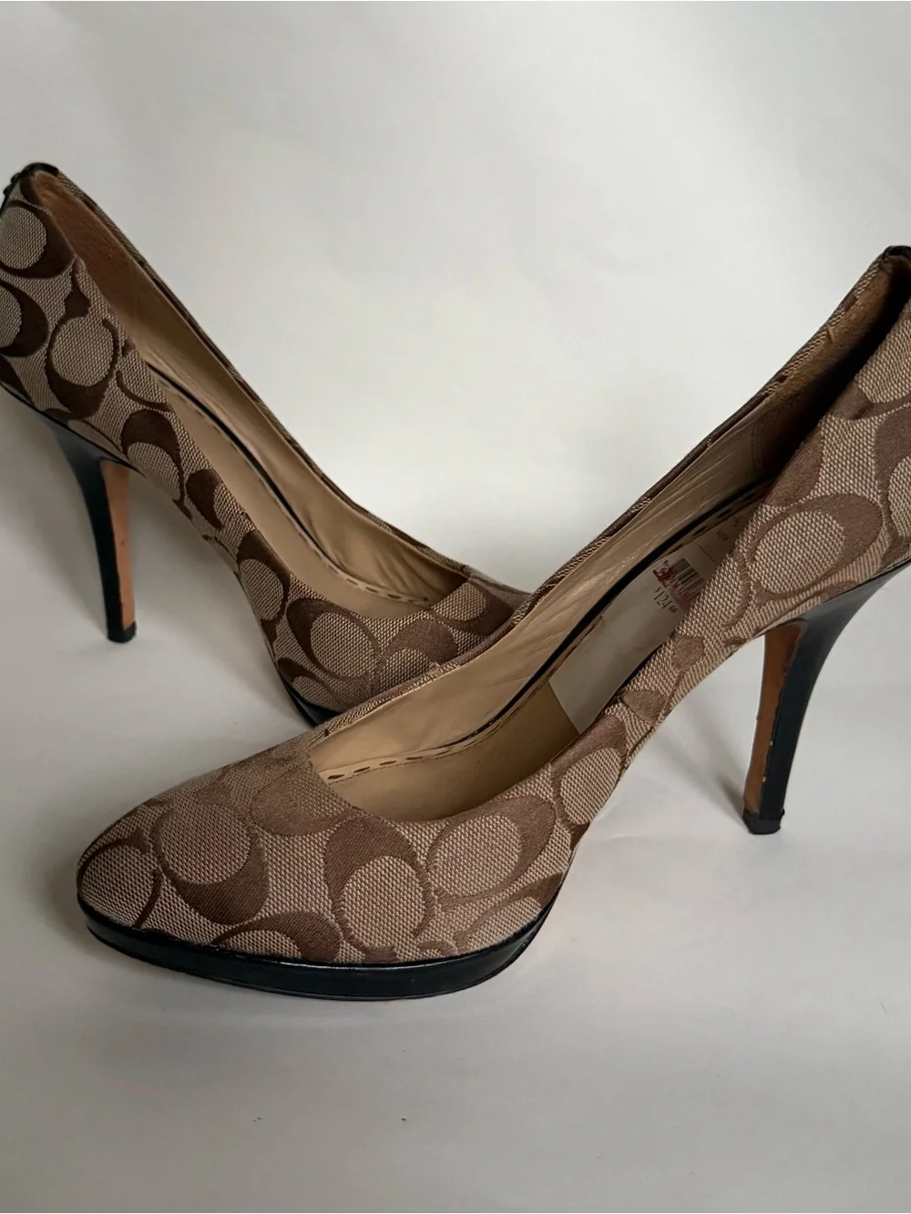 Coach Brown and Beige Pumps